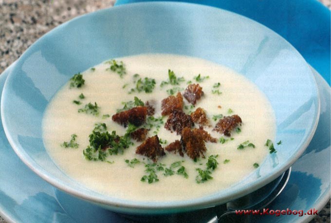 Jordskokkesuppe med ristet rugbrød