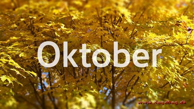 Oktober måneds sæson