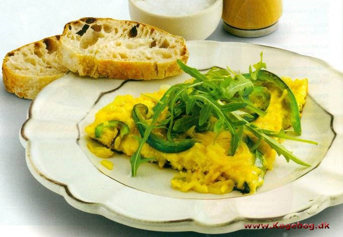 Indisk-krydret omelet med ris