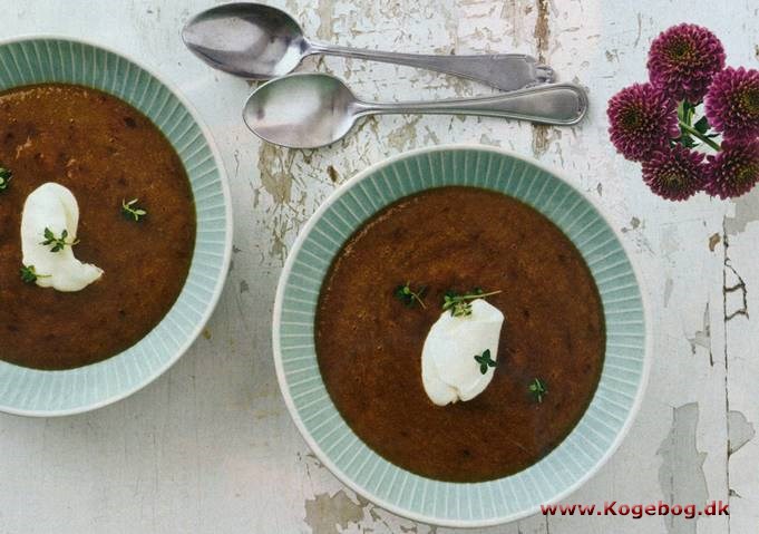 Krydret ferskensuppe