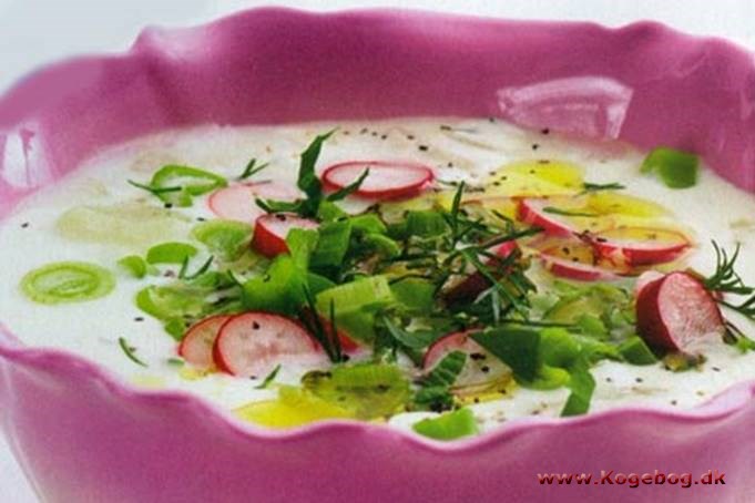 Yoghurtsuppe med radiser