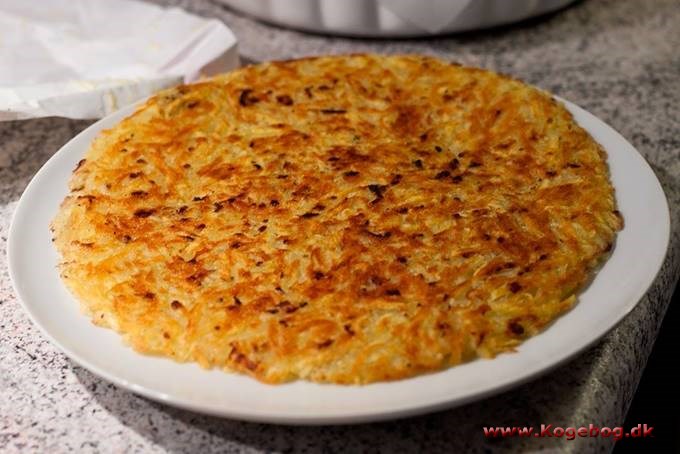 Kartoffelrösti - kartoffelpandekage