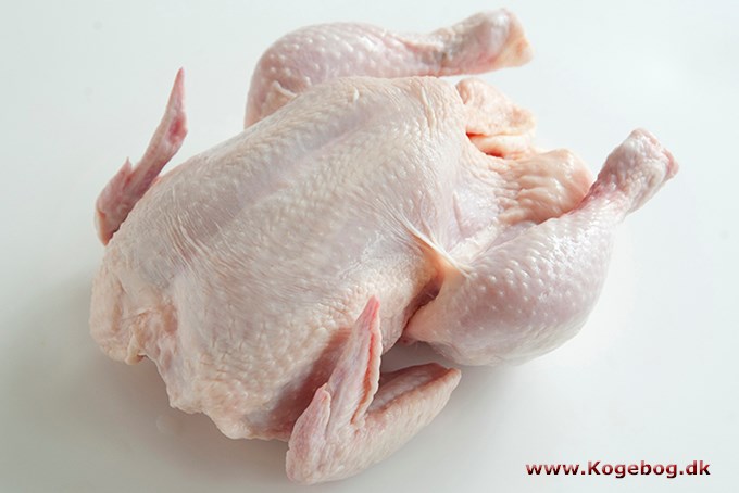 Del en kylling i portionsstykker