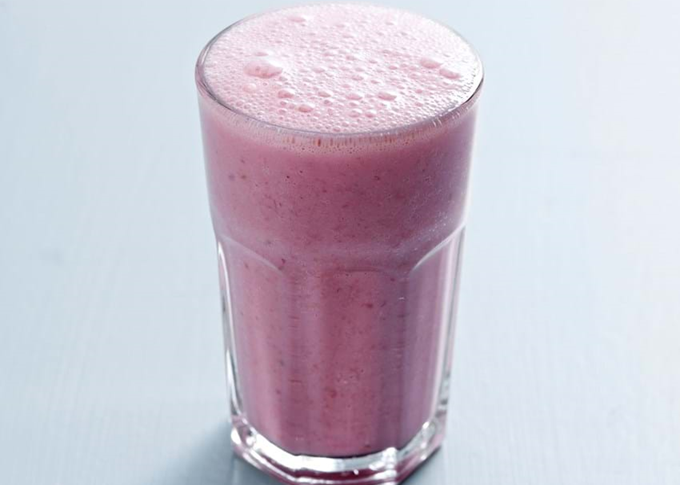 Smoothie med blåbær og blodgrape