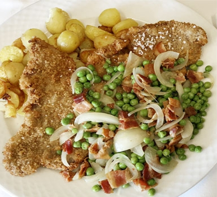 Kalveschnitzel naturel