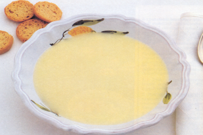 Citronsuppe med kammerjunkere