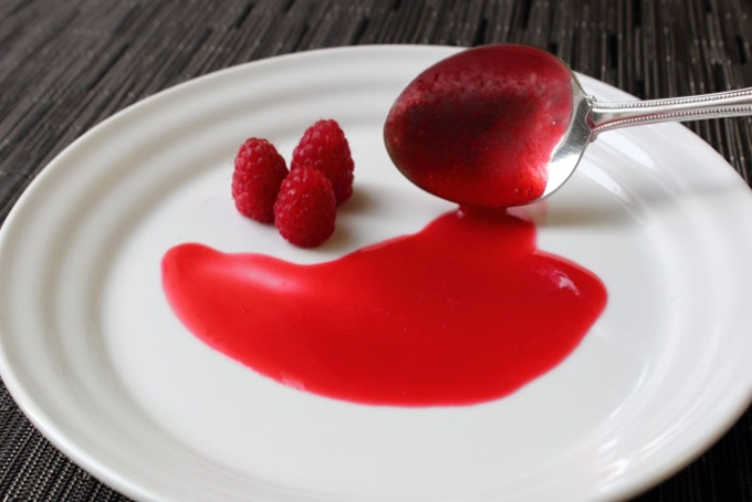 Hindbærpuré sauce coulis