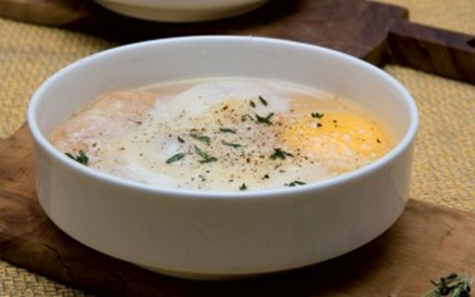 Hønsebouillon, italiensk - Zuppa alla pavese