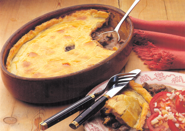 Kalvenyrepie - Steak and kidney pie