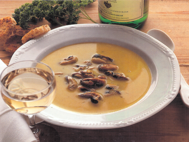 Karrysuppe med muslinger