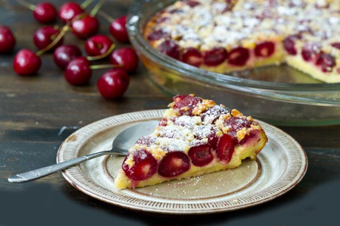 Kirsebærclafoutis