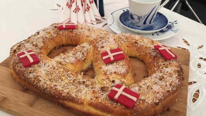 Kringle med æblefyld