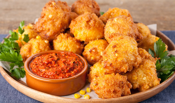 Majskroketter, amerikanske - Corn fritters