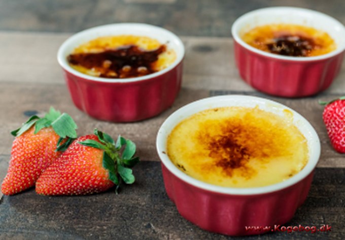 Crème Brûlée med jordbær