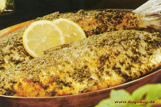 Fisk i ovn med krydderurter