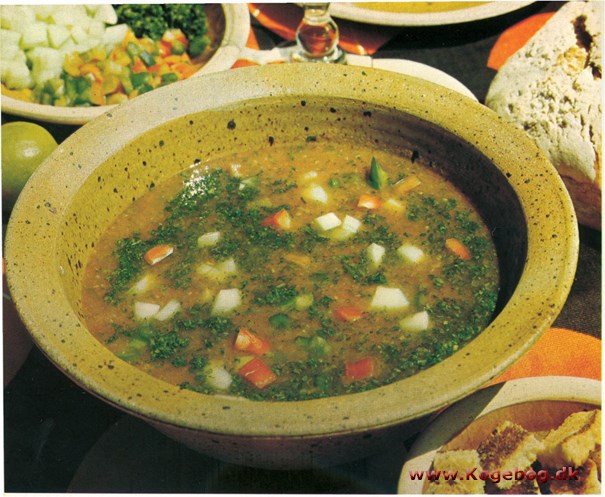 Gazpacho, spansk grønsagssuppe