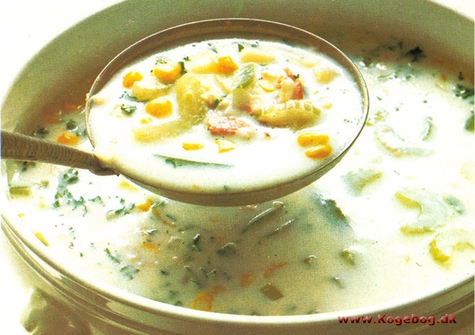 Grønsagssuppe med bacon