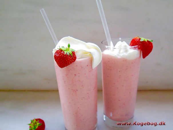 Jordbær-milkshake