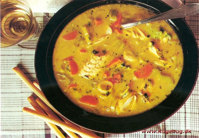 Karry-fiskesuppe