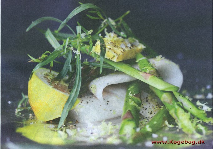 Fisk og asparges i folie