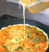 Frittata med søde kartofler og tomatsalsa