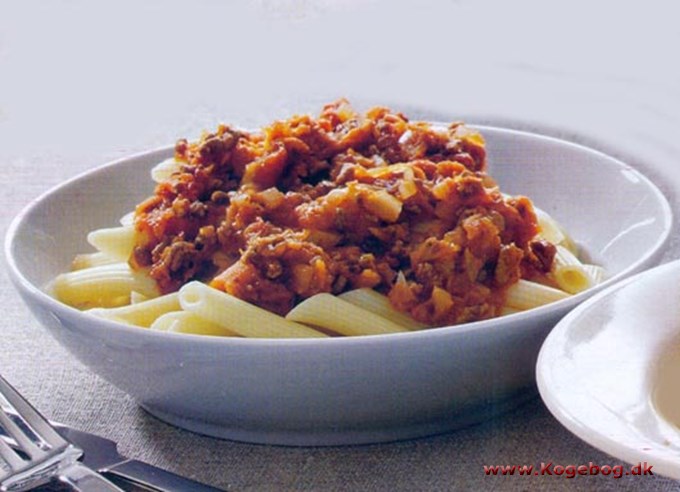 Pasta og bolognese-sauce