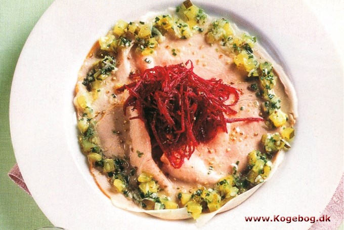 Hurtig carpaccio med rødbede