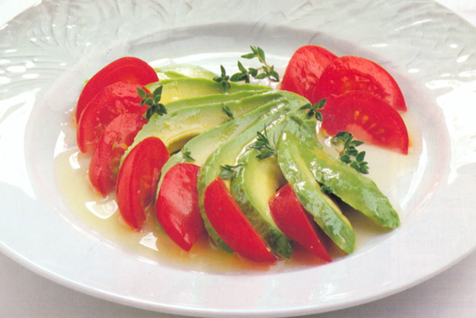 Avocado-tomatsalat