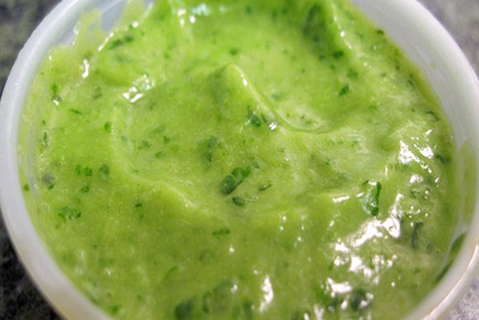 Avocadosauce, varm