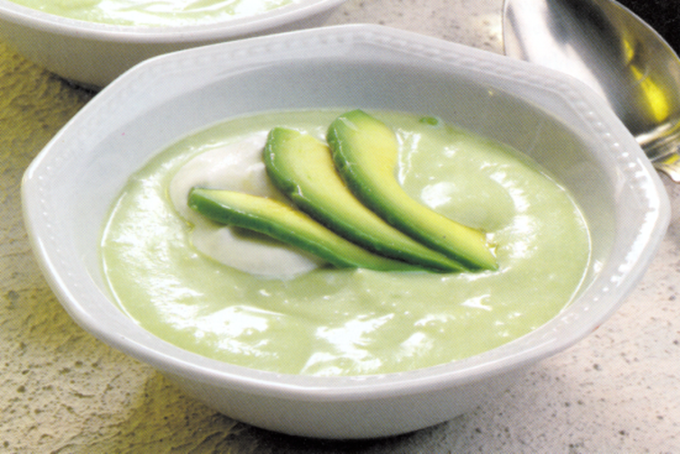 Avocadosuppe, kold