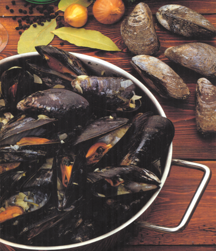 Blåmuslinger, sømandskonens - Moules marinières