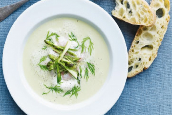 Fiskesuppe med asparges