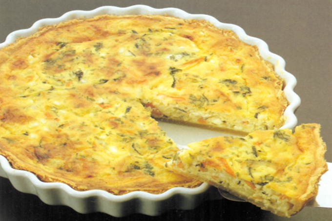 Quiche, grønsags - Grønsagsquiche