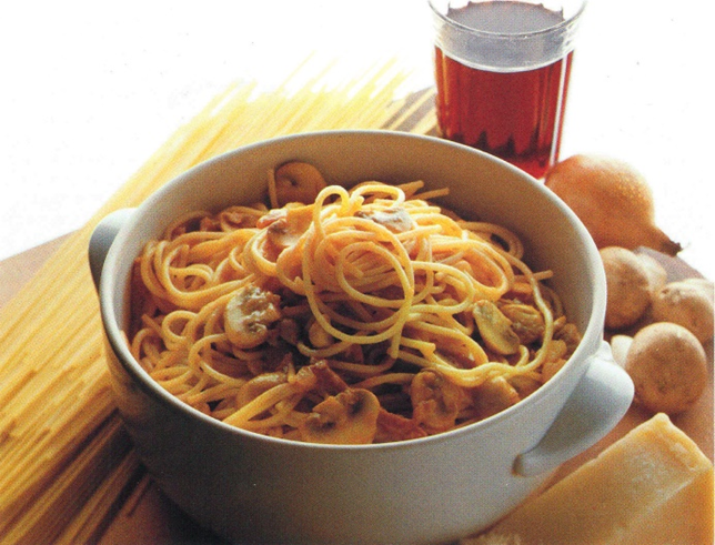 Spaghetti med skinke - Spaghetti alla Milanese