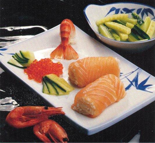 Sushi med laks