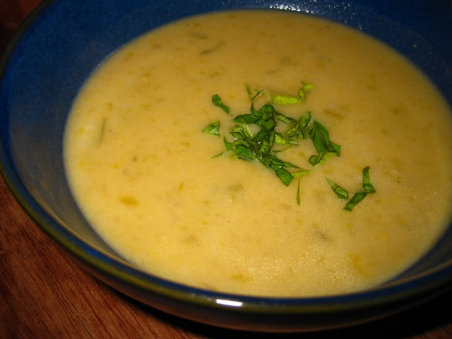 Tomatsuppe af grønne tomater