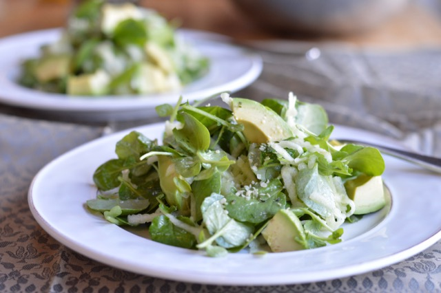 Avocado-brøndkarsesalat