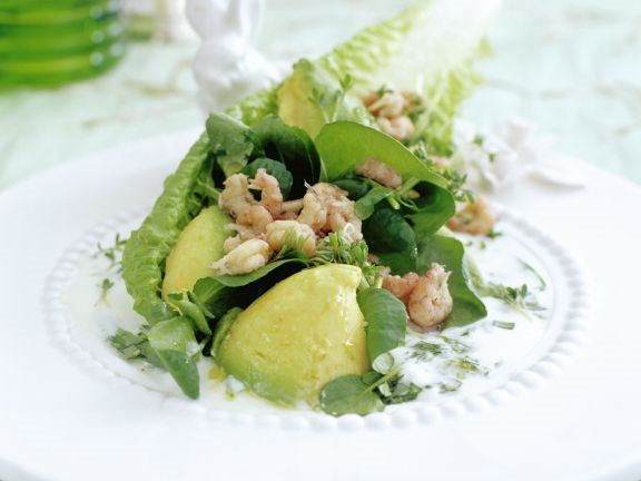 Avocadomousse med krabbe