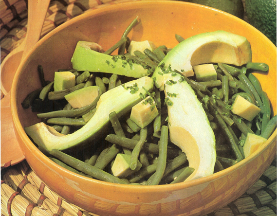 Avocadosalat med grønne bønner