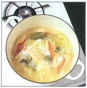 Cioppino fiskesuppe