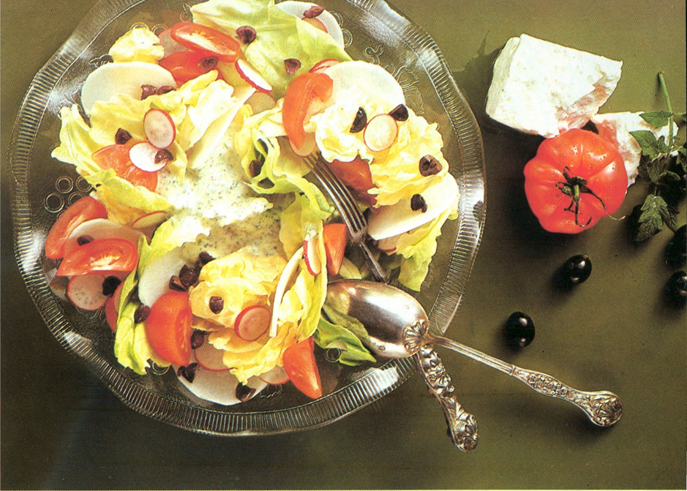 Græsk salat - dejlig salat-opskrift
