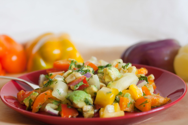 Mexicansk peberfrugtsalat