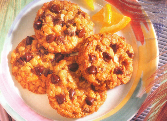 Appelsin-valnød cookies