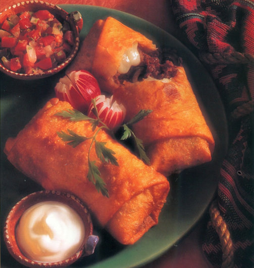 Chimichangas med oksekød