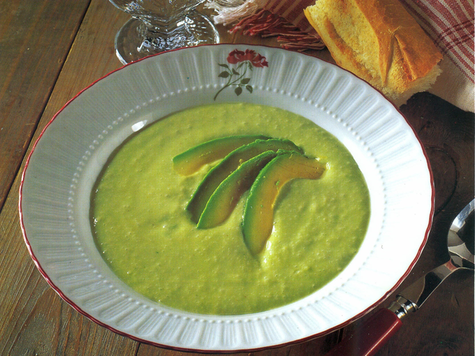 Avocadosuppe à la crème