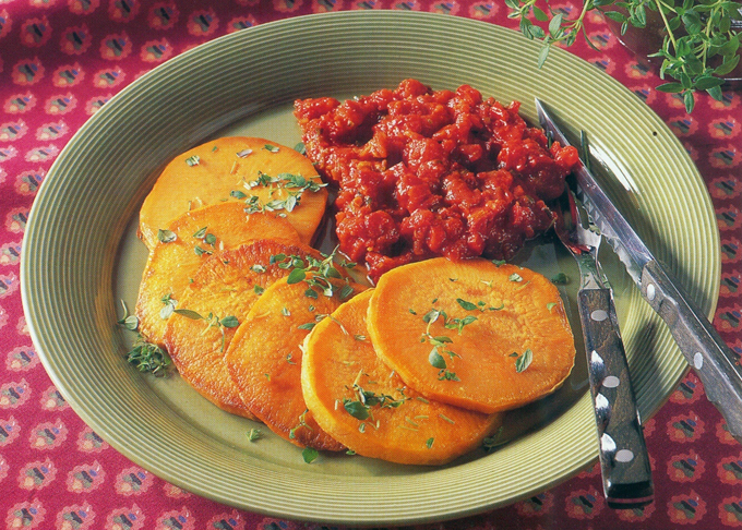 Sød kartofler med chili