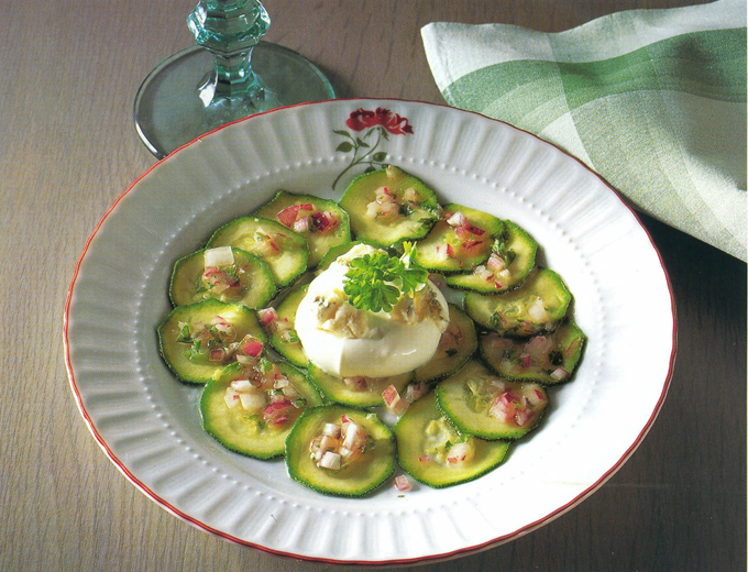 Zucchinitallerken med gorgonzola