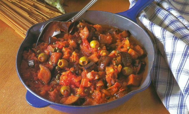 Fuldkornspasta med caponata