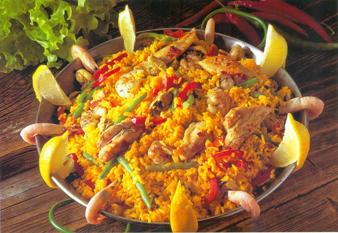 Krydret paella