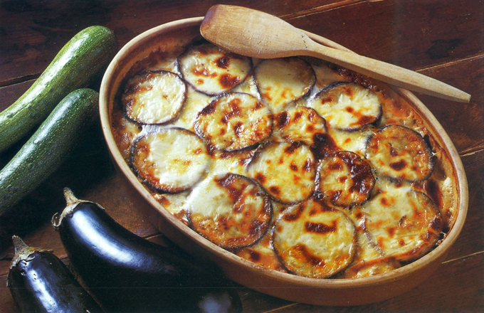 Moussaka med rødvin